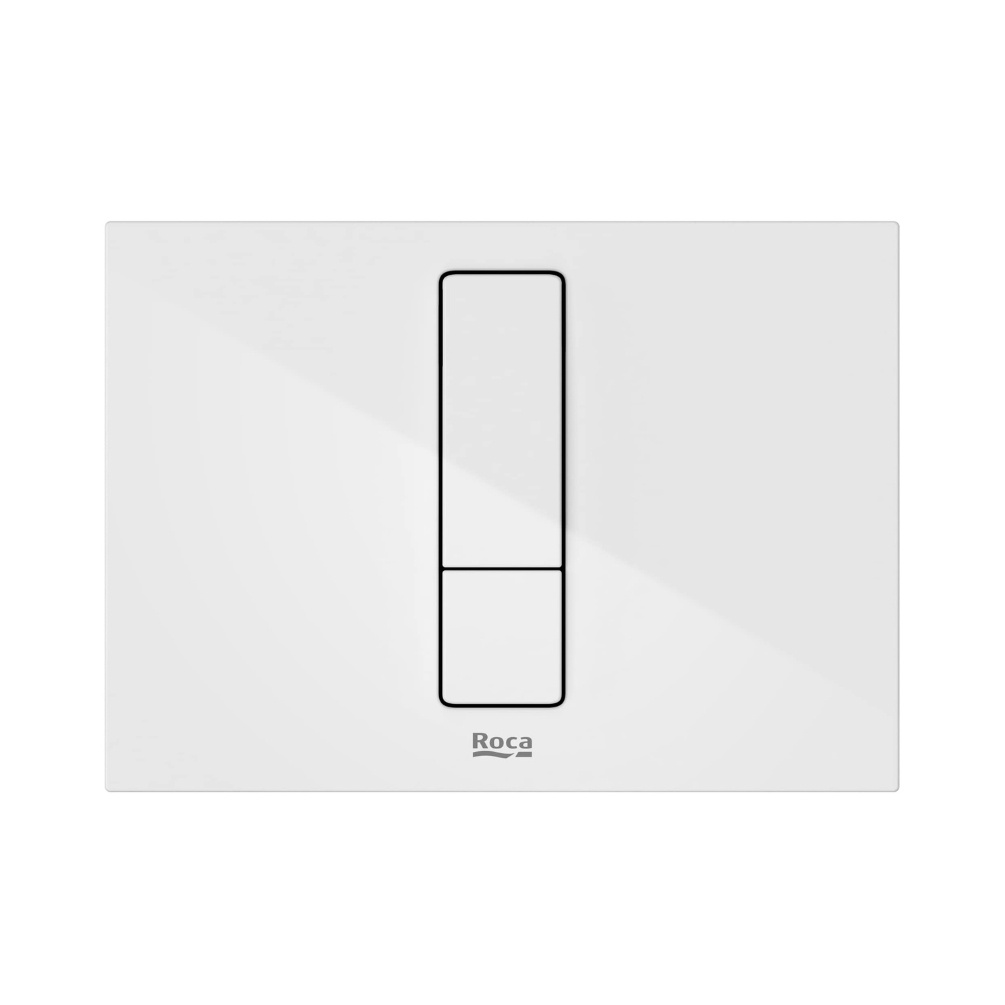Cut out image of the Roca Duplo S PS4 Gloss White Dual Flush Plate